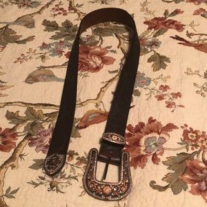 Justin Boot leather belt